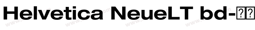Helvetica NeueLT bd字体转换